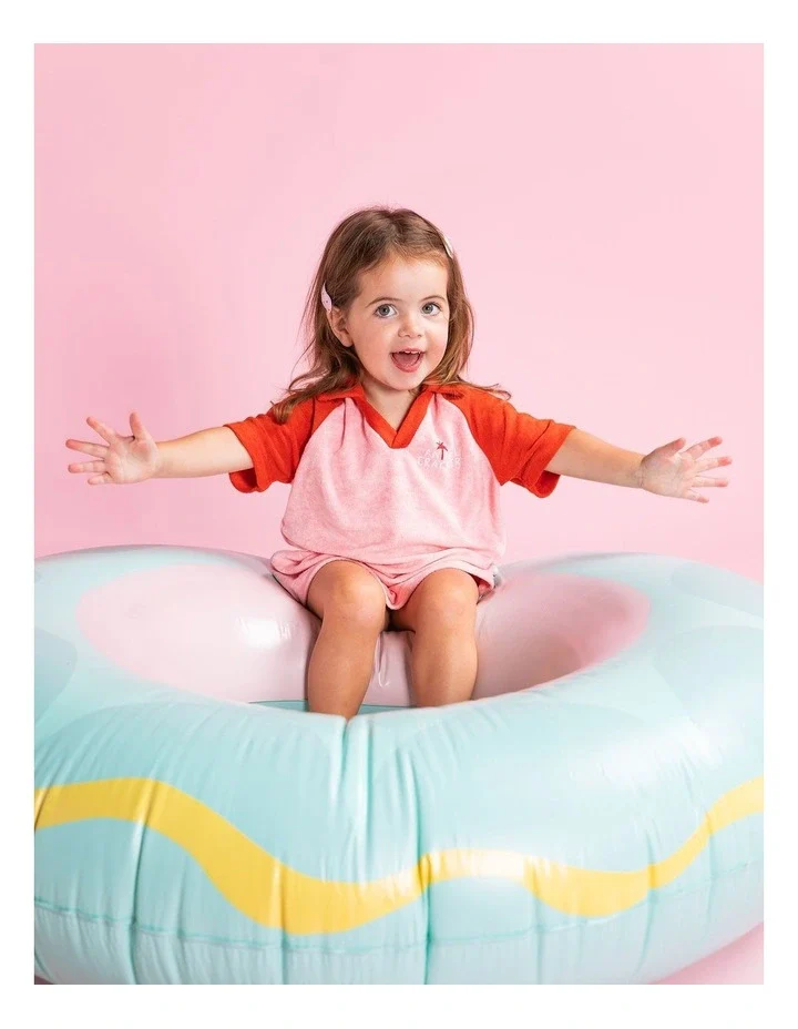 Animal Crackers - Contrast Tee Dress - Pink