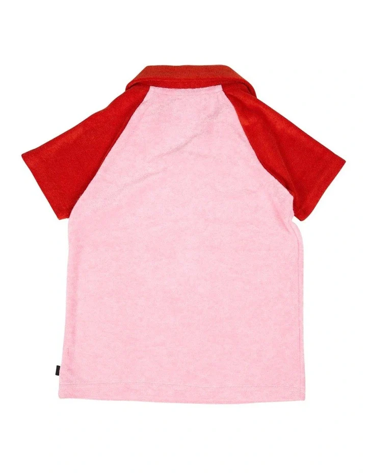 Animal Crackers - Contrast Tee Dress - Pink - Image 4