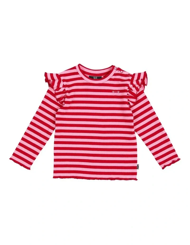 Animal Crackers - Cue Long Sleeve Rib - Stripe - Image 2