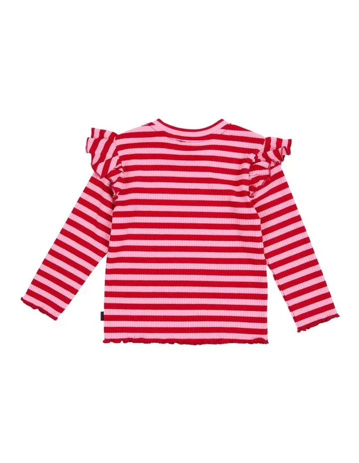 Animal Crackers - Cue Long Sleeve Rib - Stripe - Image 3
