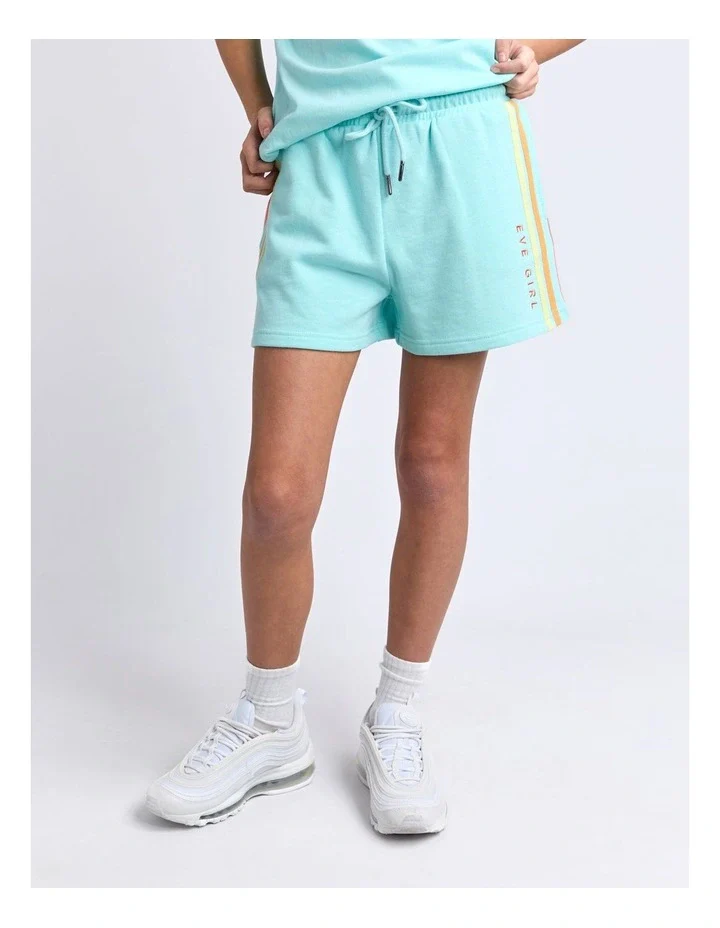Eve Girl - Retro Fleece Short - Blue - Kids Size 8-14