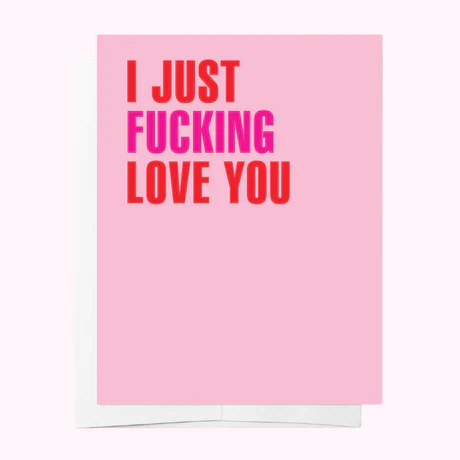 Bad on Paper - FUCKING LOVE YOU - PINK & RED SOMEONE SPECIAL ROMANCE GREETING CARD - Image 2