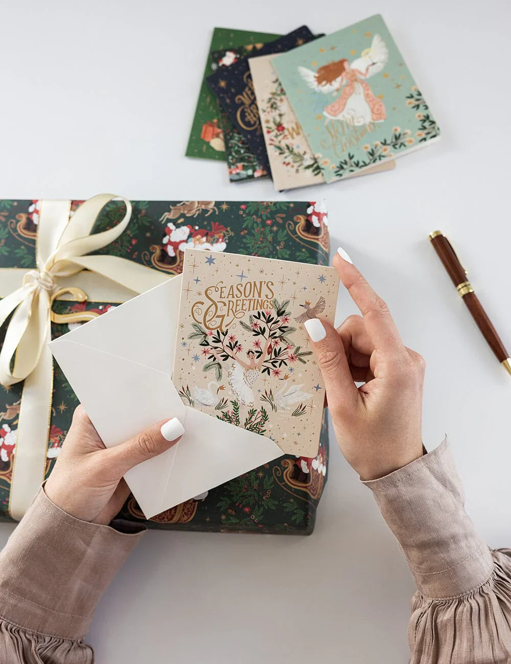 Bespoke Letterpress - Christmas Card Boxset - An Enchanted Christmas - 6 Pack - Image 3