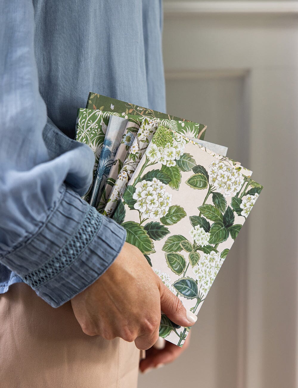 Bespoke Letterpress - Pocket Notebook - Hydrangea (Lined) - Image 4