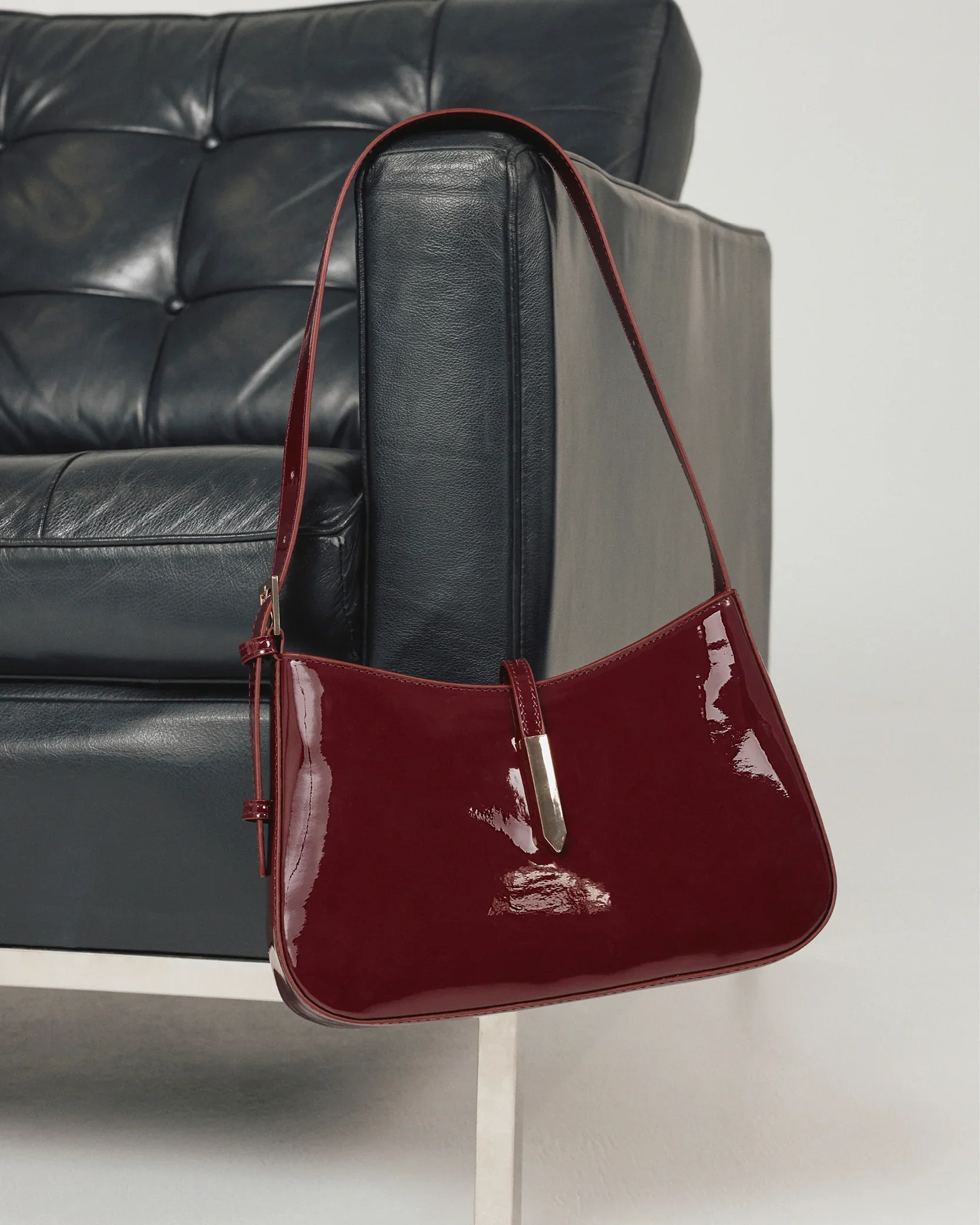 Billini - Bergman Shoulder Bag - Berry Shine - Image 2