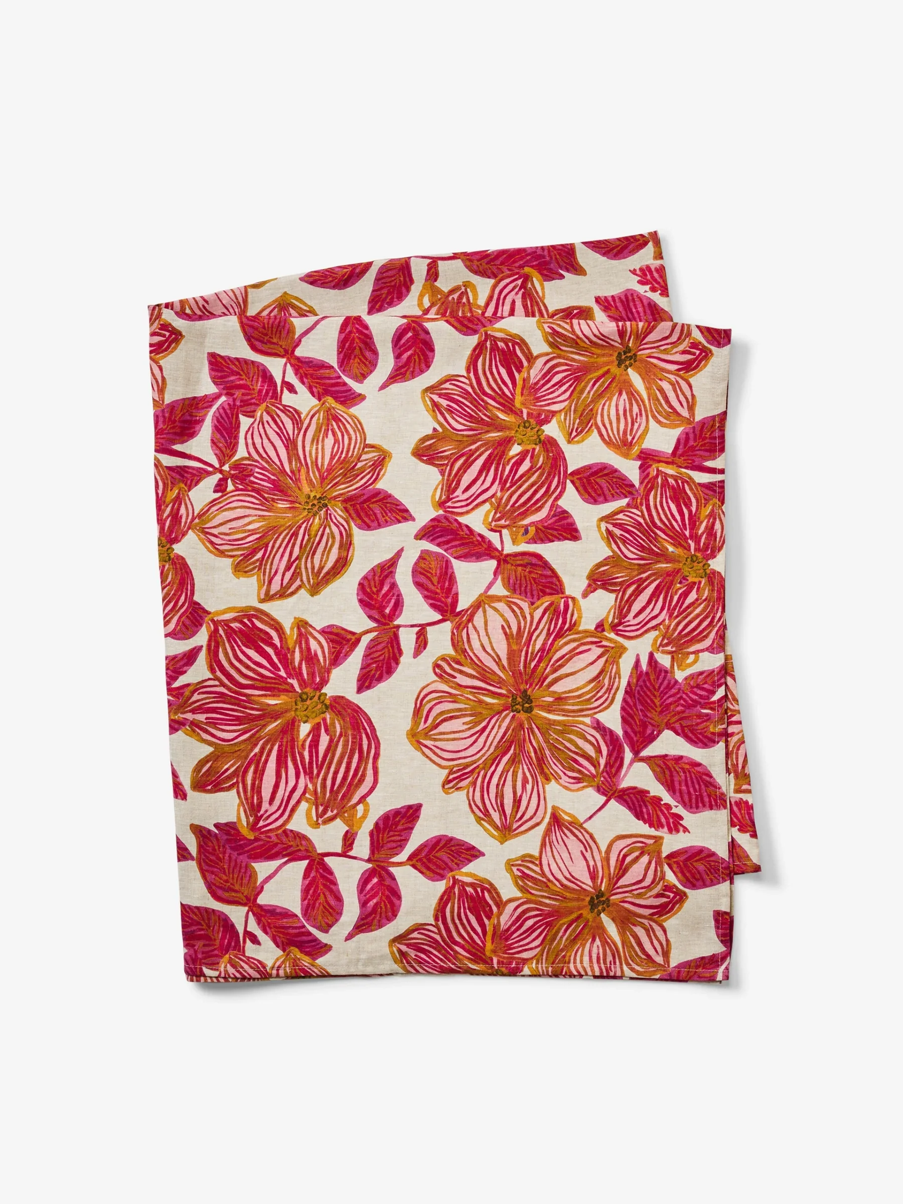 Bonnie & Neil - Azalea Pink Tablecloth - Image 4