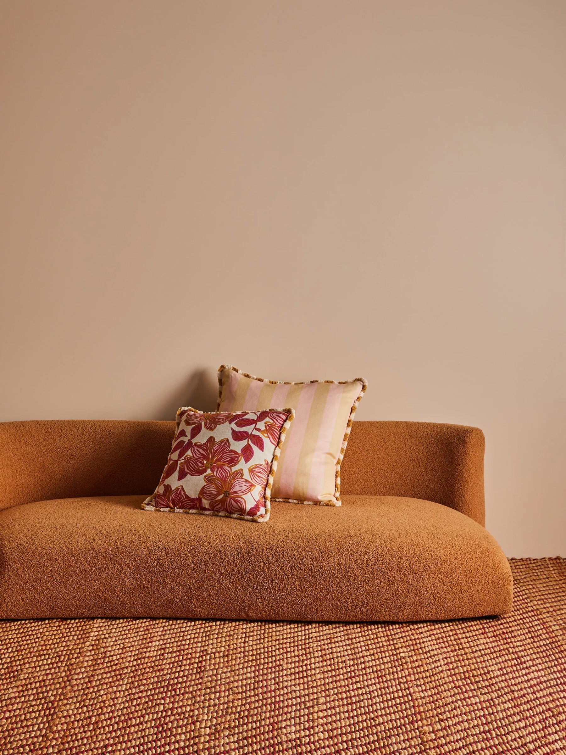 Bonnie & Neil - LOCAL PICK UP ONLY - Bold Stripe Buff Cushion - 60cm - Image 3