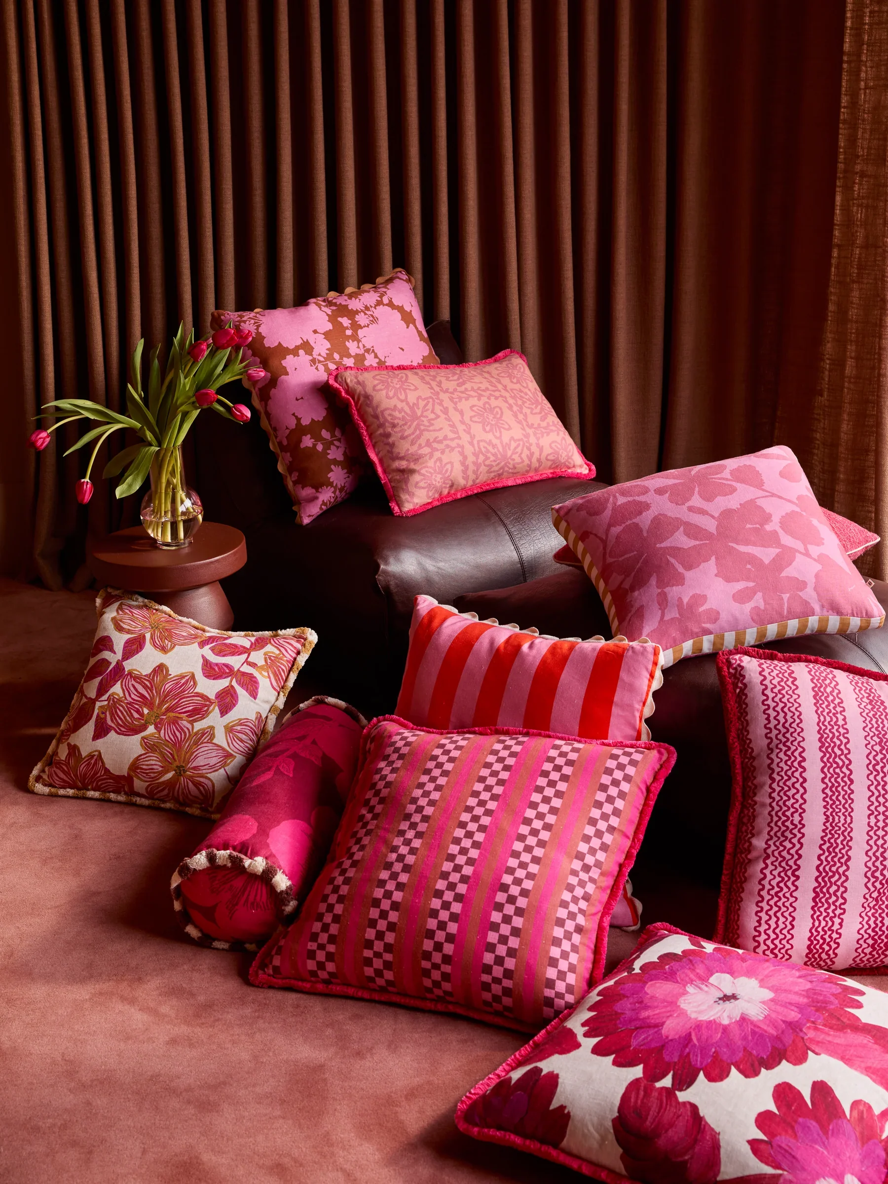 Bonnie & Neil - LOCAL PICK UP ONLY - Bold Stripe Sorbet Cushion - 60cm - Image 3