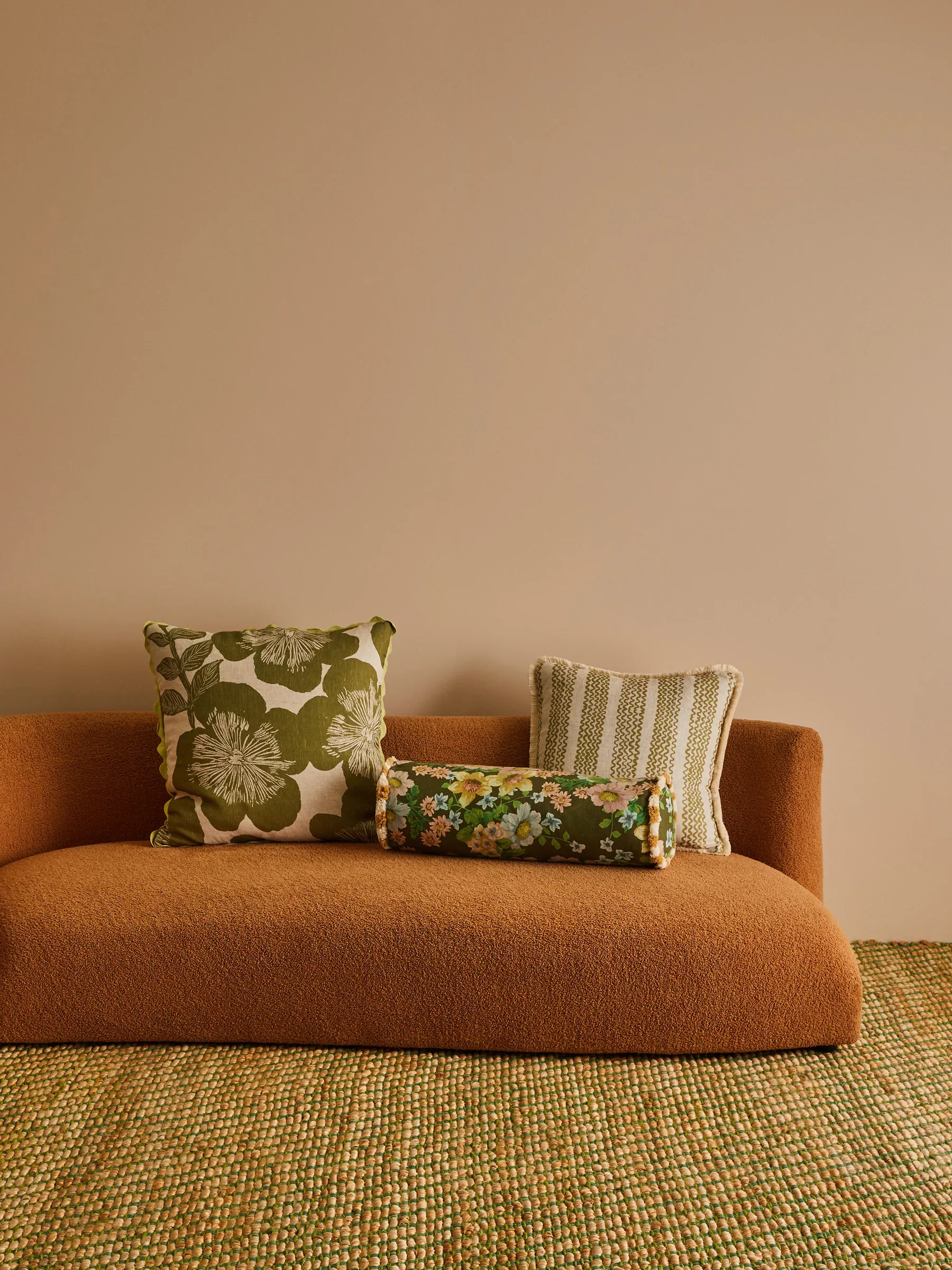 Bonnie & Neil - LOCAL PICK UP ONLY - Buttercup Olive Bolster Cushion - Image 3