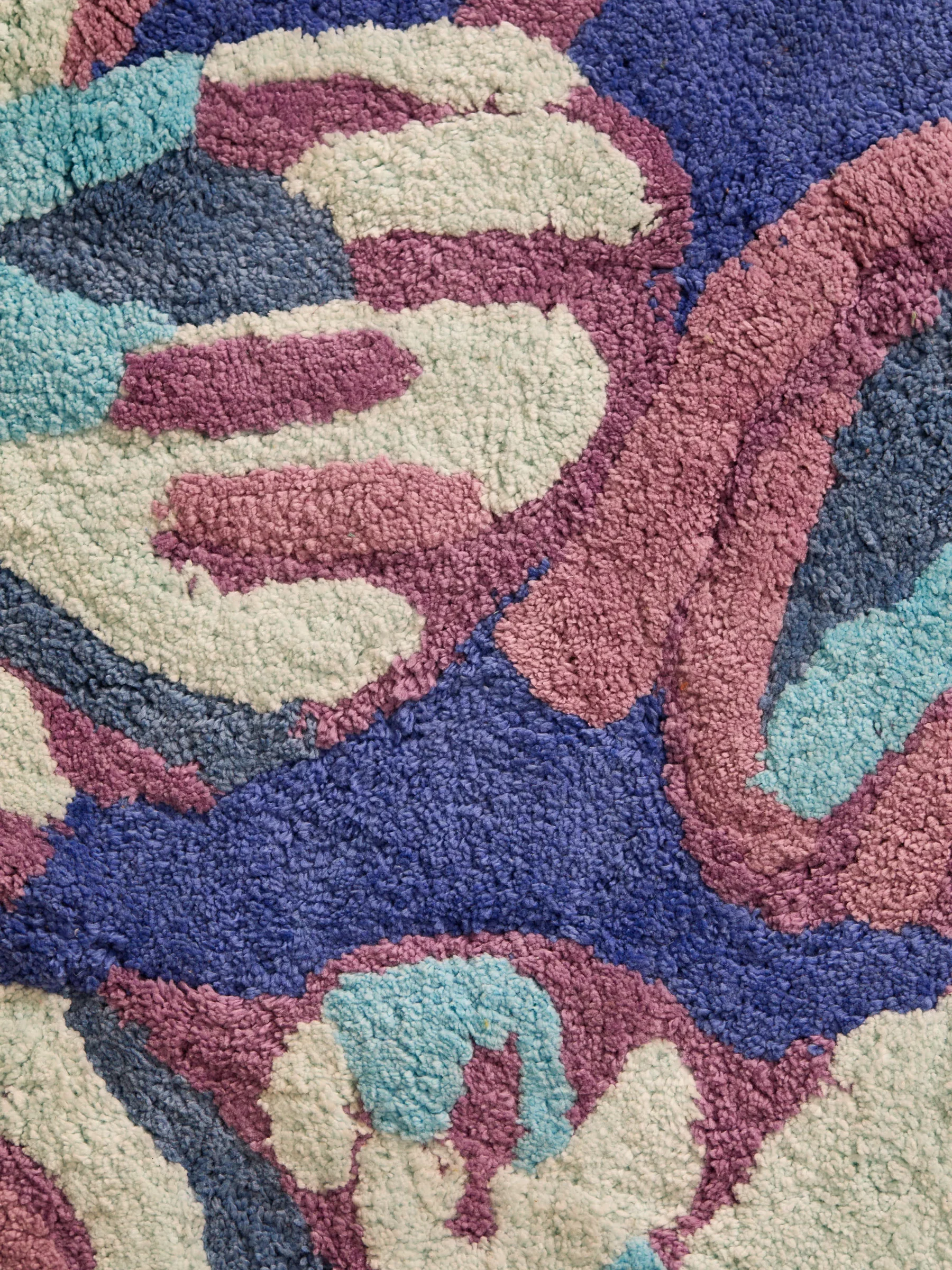 Bonnie & Neil - Dutch Floral Blue Bath Mat - Image 2