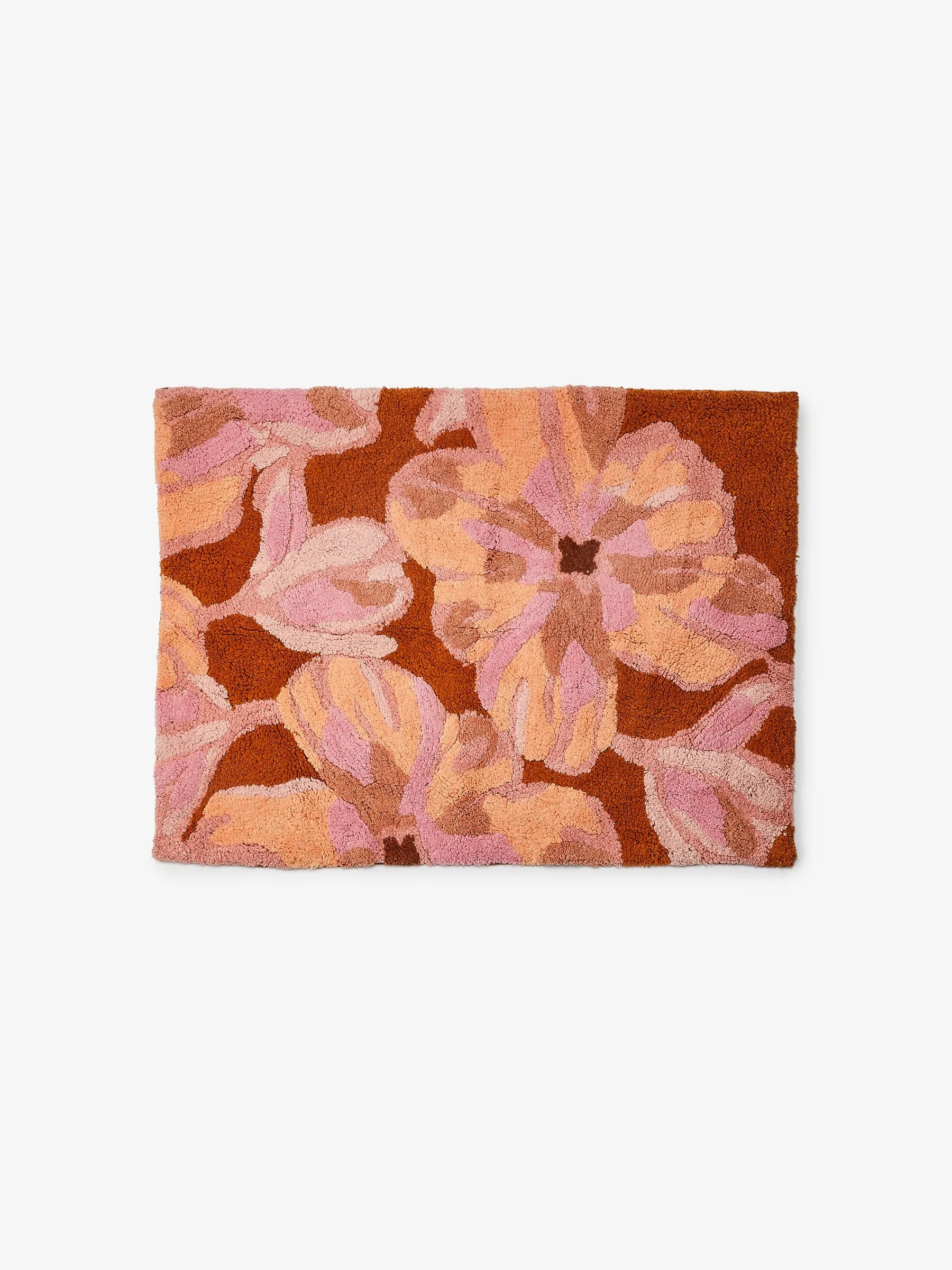 Bonnie & Neil - Dutch Floral Pink Bath Mat - Image 3