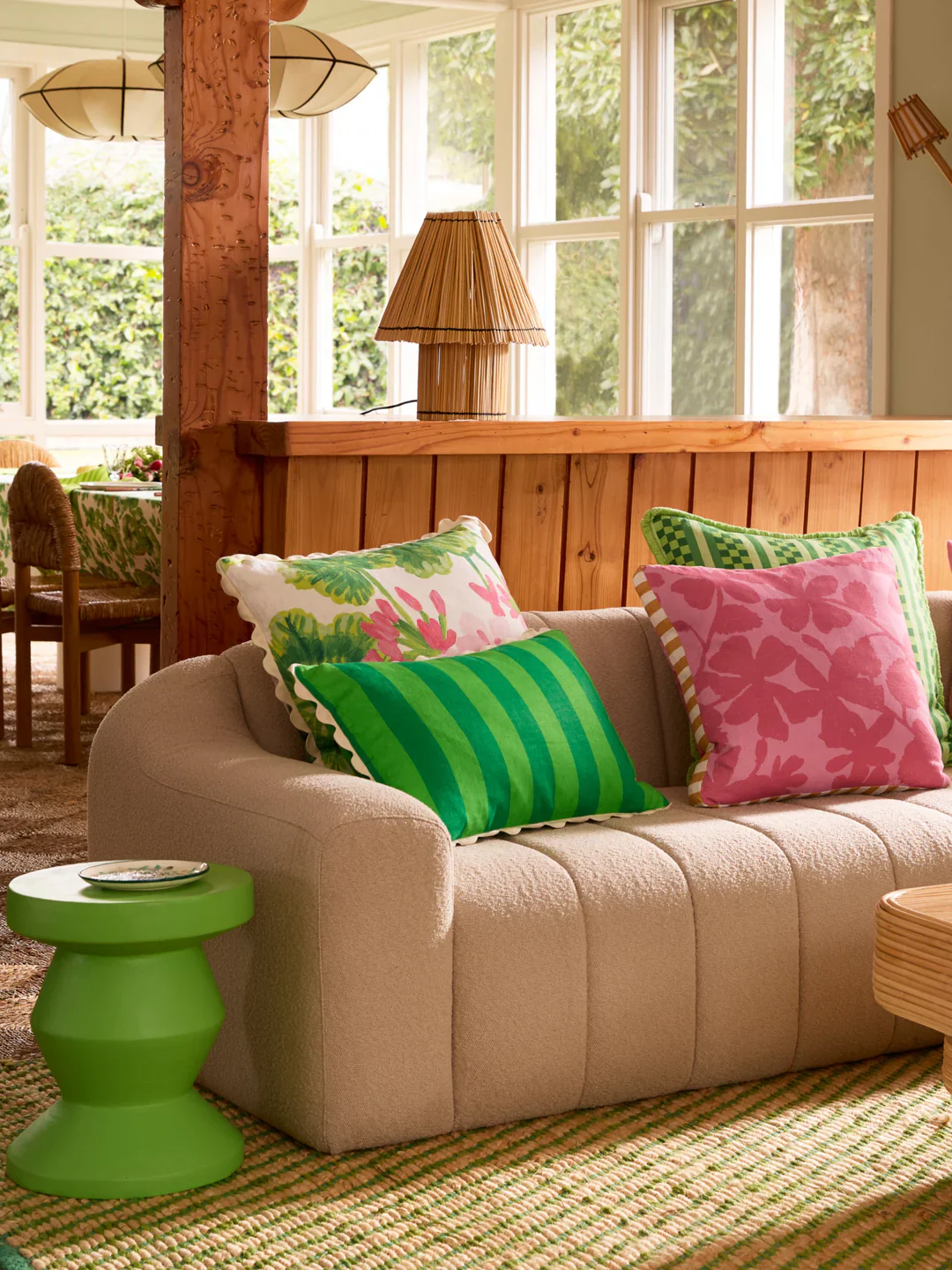 Bonnie & Neil - LOCAL PICK UP ONLY - Letta Pink Cushion - 50cm - Image 4