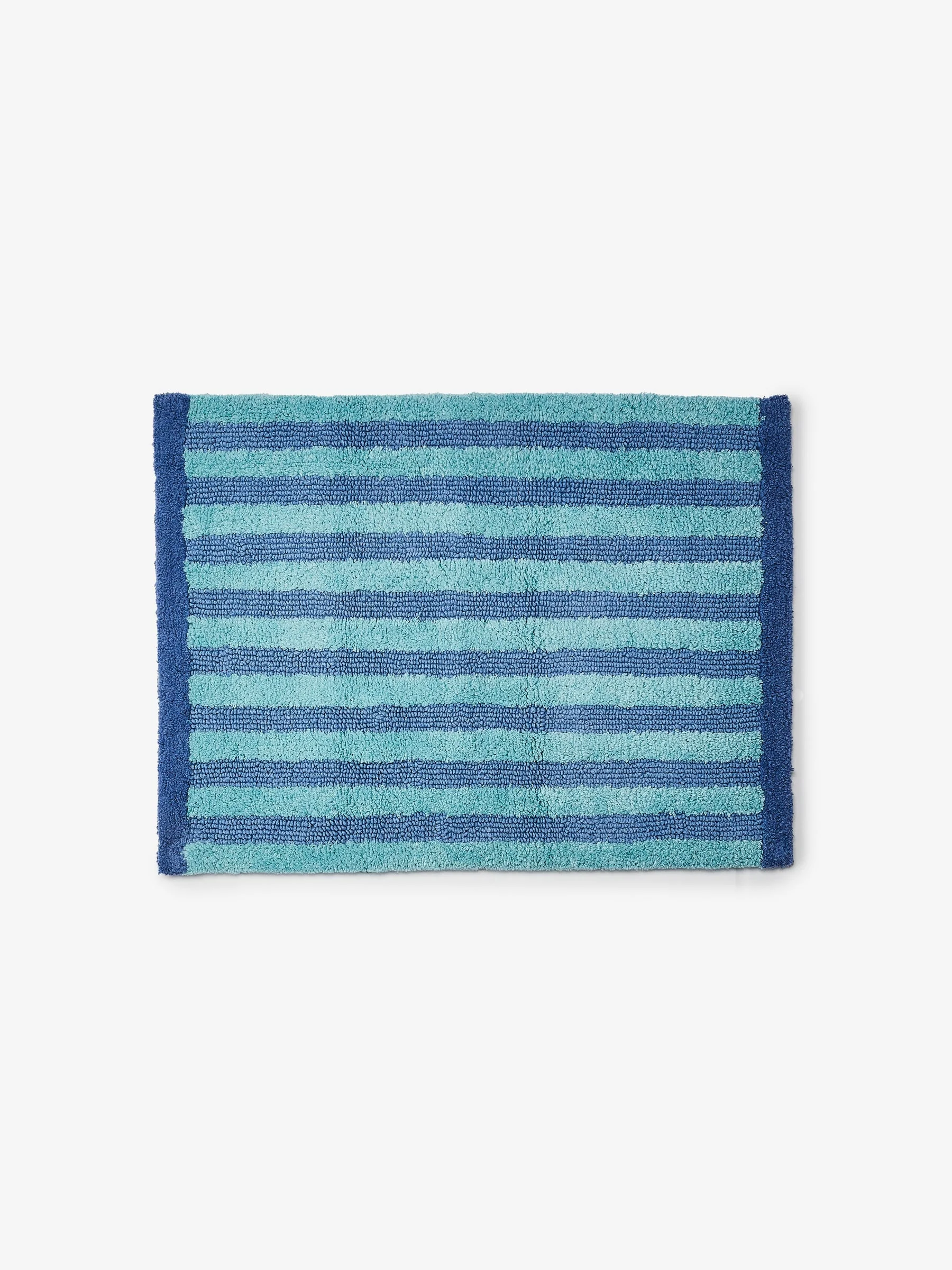 Bonnie & Neil - Stripe Blue Bath Mat - Image 4