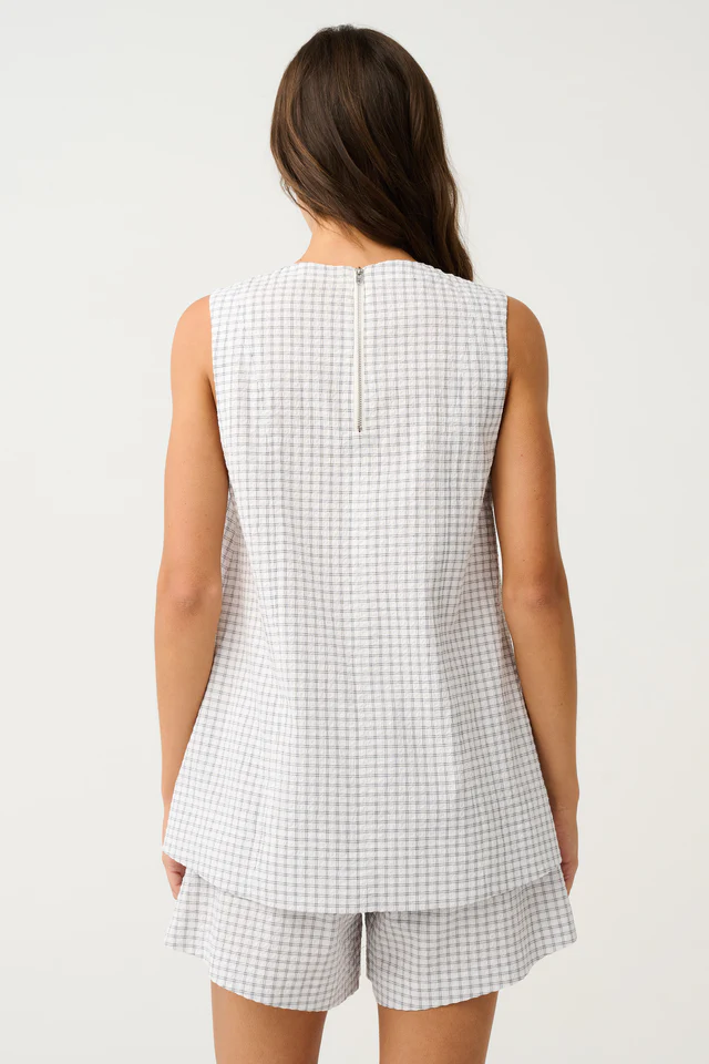 Cartel & Willow - Demi Short - White Check - Image 4