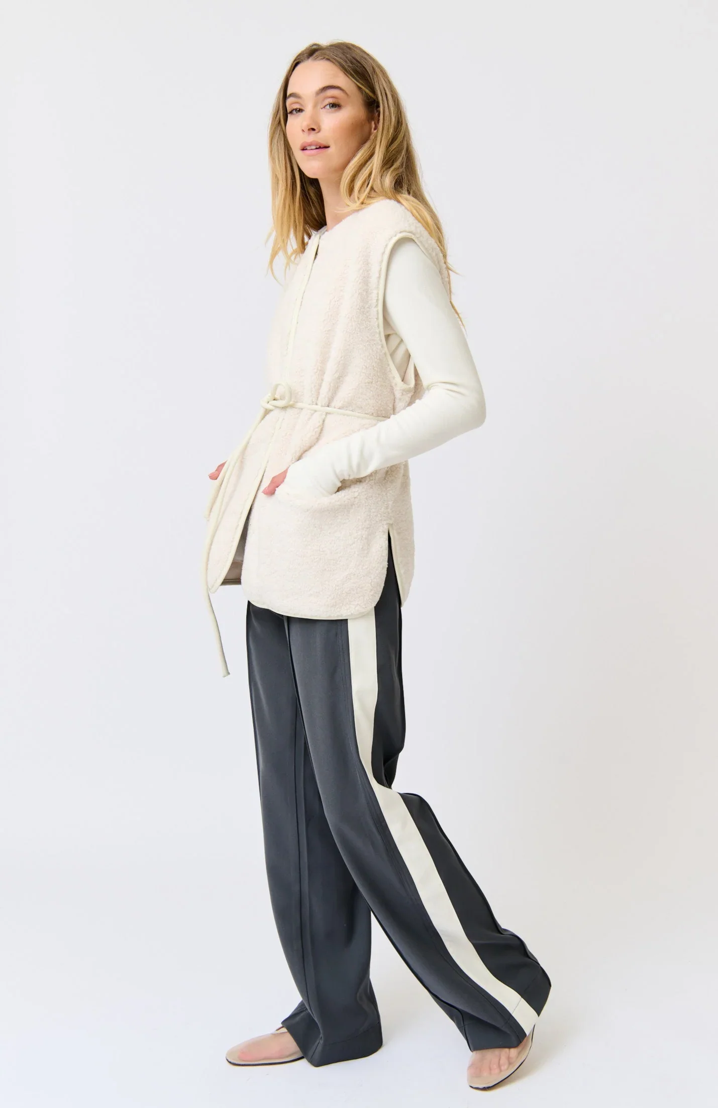 Cartel & Willow - Luka Vest - Cream - Image 3