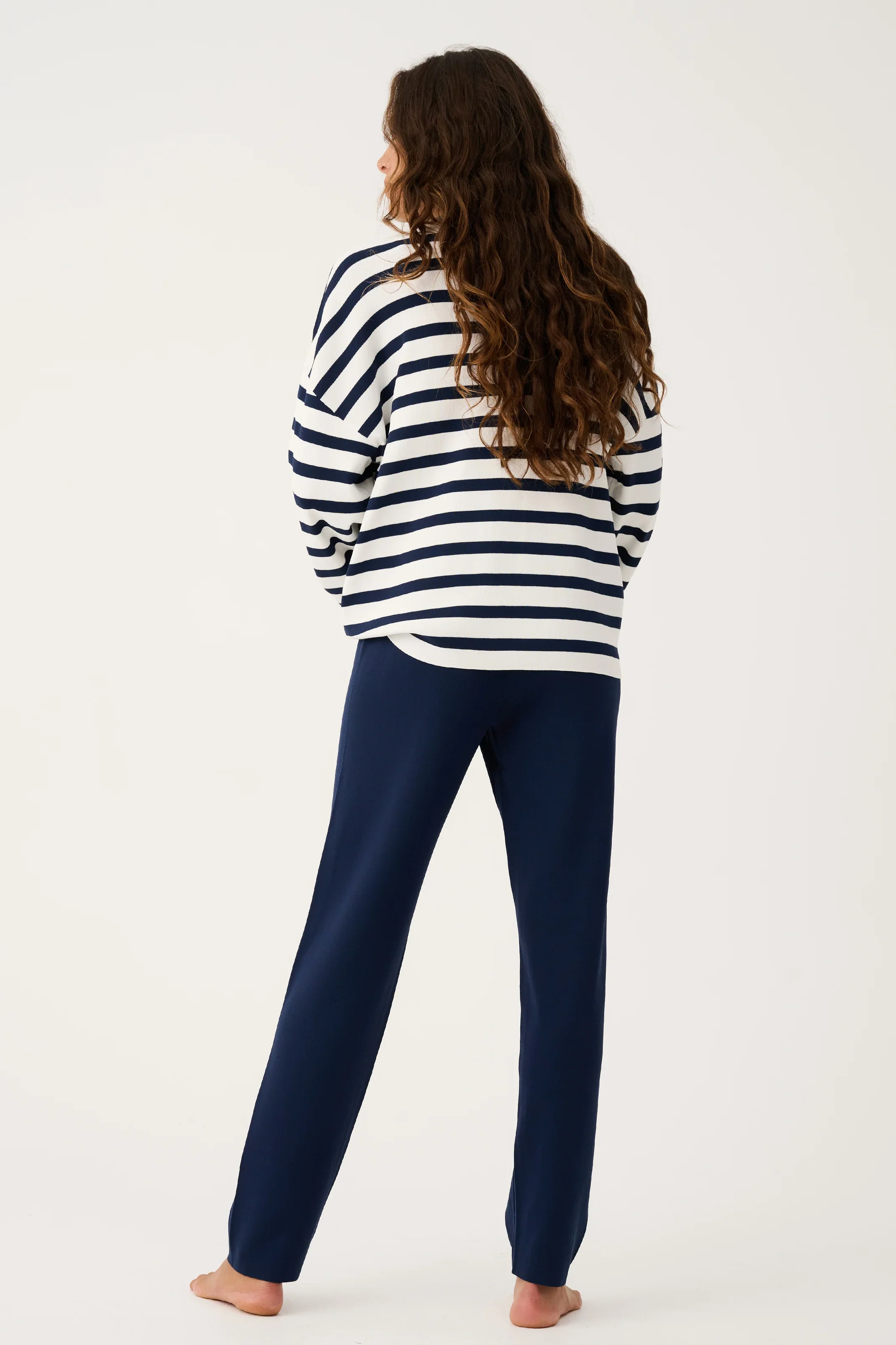Cartel & Willow - Rae Knit - Navy Stripe - Image 4