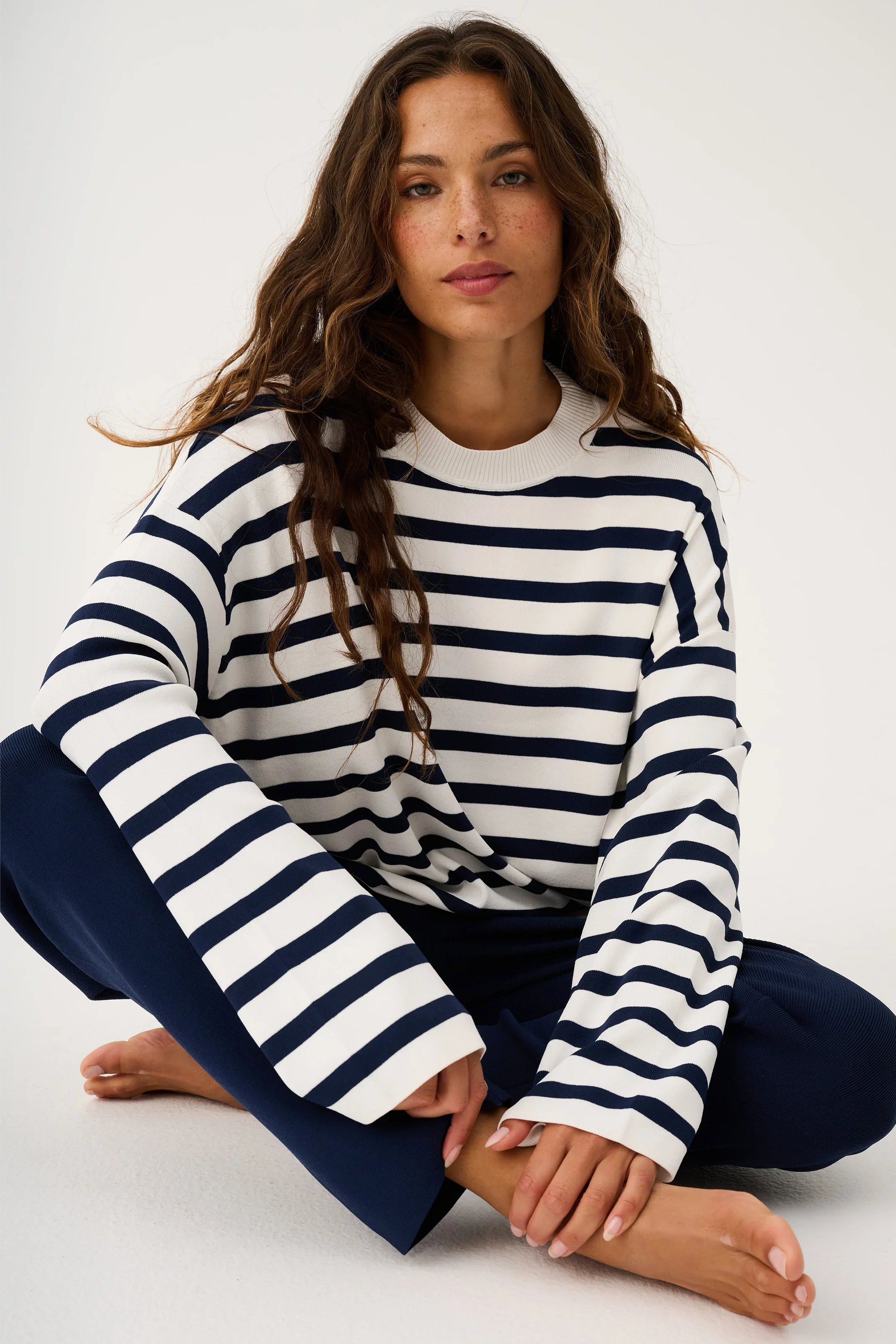 Cartel & Willow - Rae Knit - Navy Stripe - Image 6