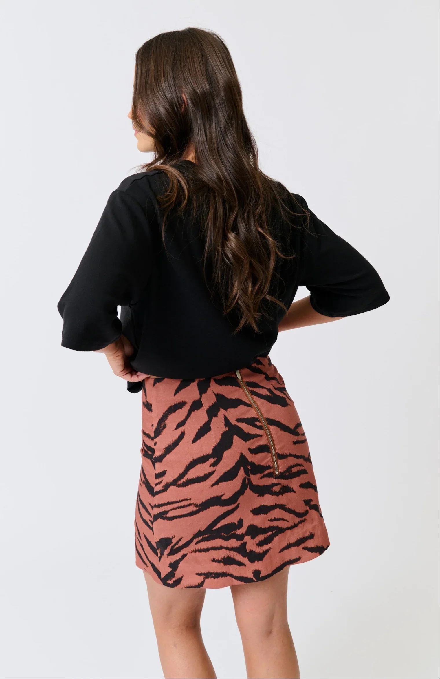 Cartel & Willow - Zyla Mini Skirt - Zebra - Image 3