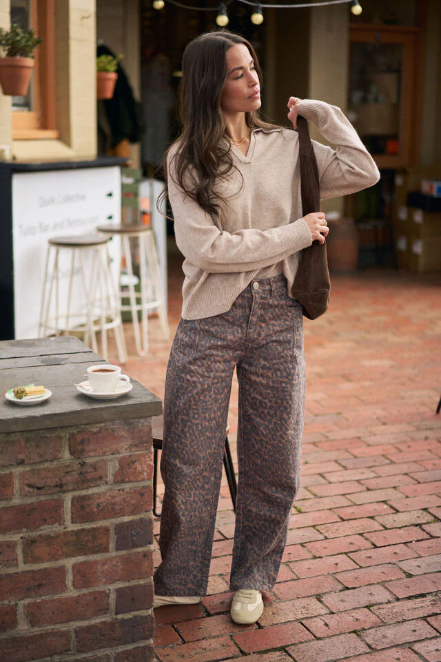 Ceres Life - Bec Knit Collared Pullover - Oat Marle - Image 5