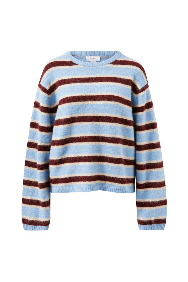 Ceres Life - Bonnie Lofty Knit - Blue Stripe - Image 6
