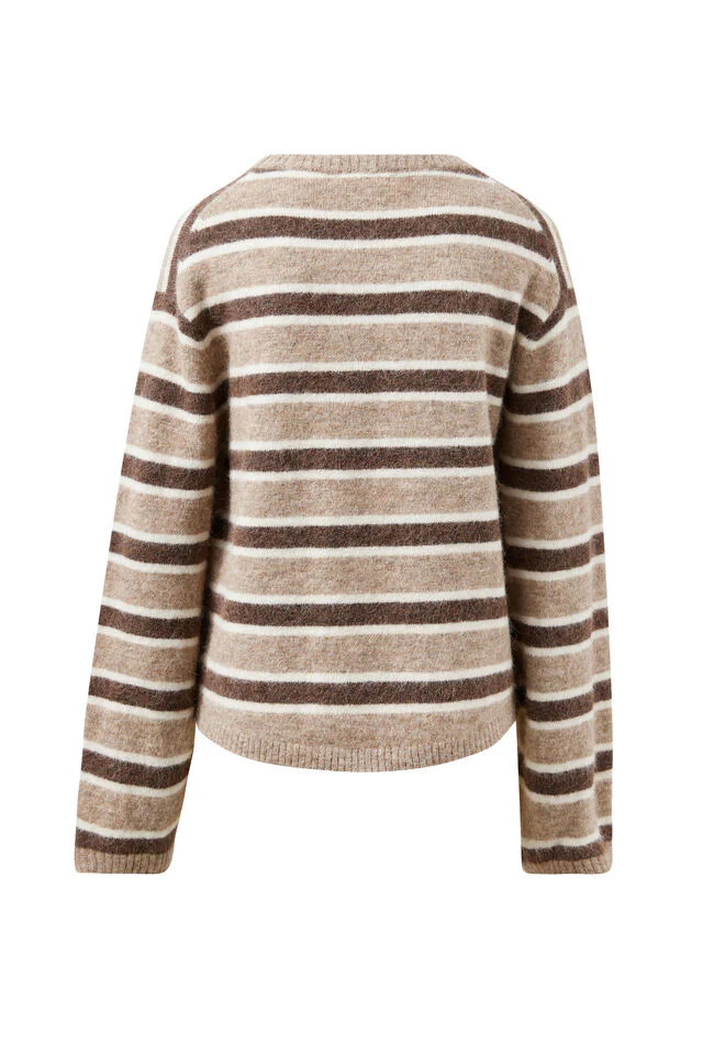 Ceres Life - Bonnie Lofty Knit - Oat Marle Stripe - Image 5