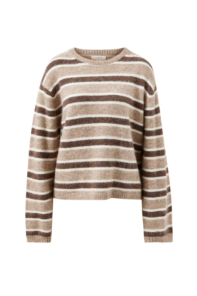 Ceres Life - Bonnie Lofty Knit - Oat Marle Stripe - Image 6