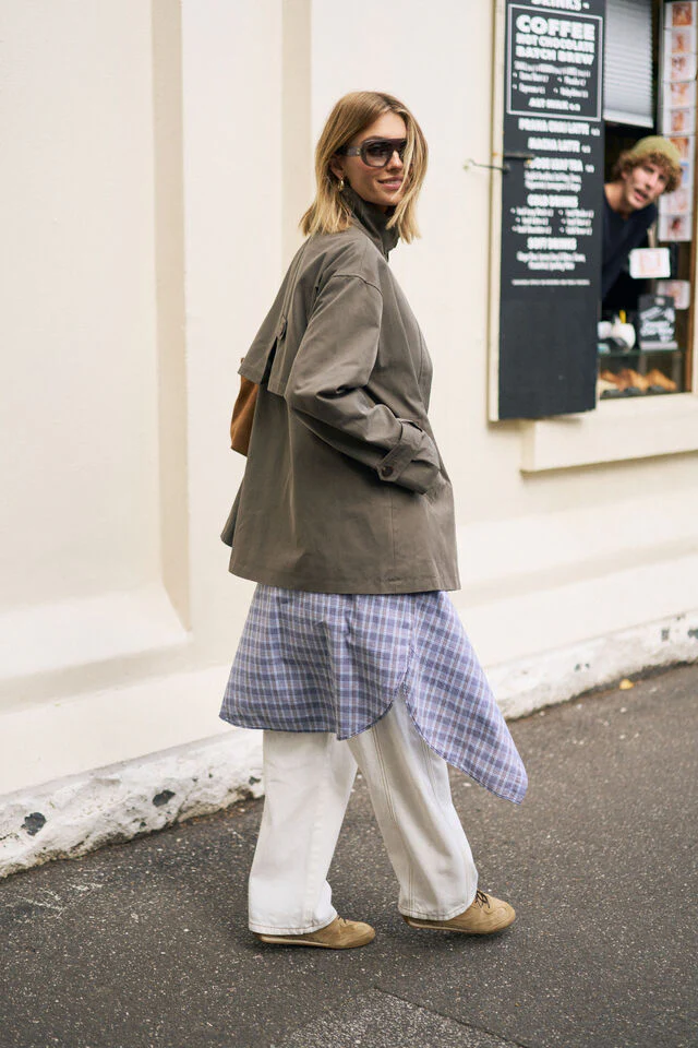 Ceres Life - Estelle Funnel Neck Jacket - Moss - Image 5