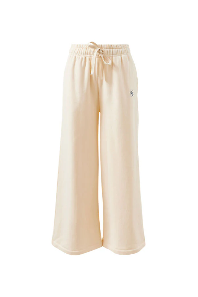 Ceres Life - Ivy Wide Leg Trackpant - Marshmellow - Image 3