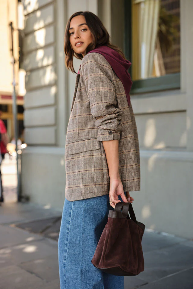 Ceres Life - Joni Blazer - Brown Check - Image 3