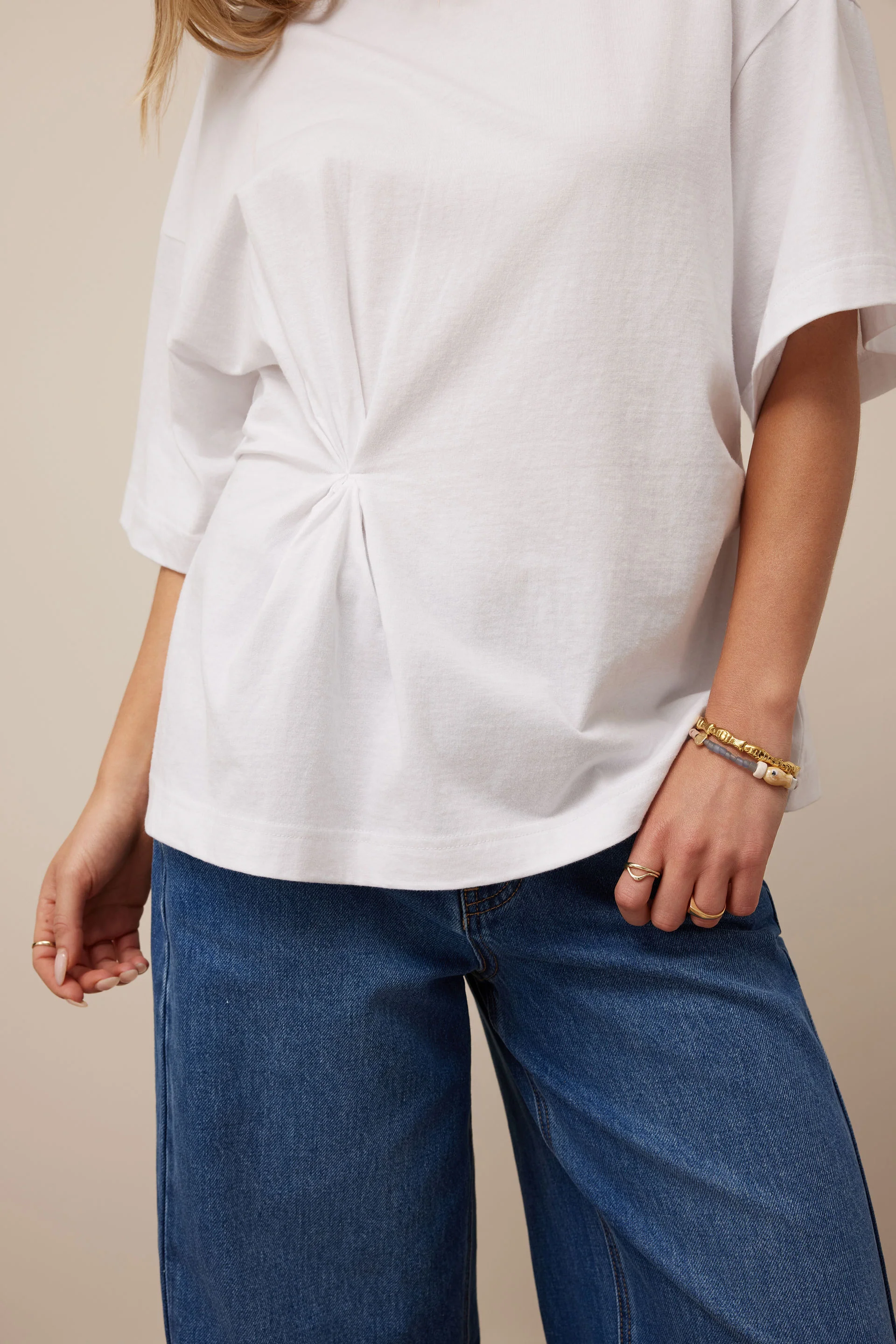 Ceres Life - Kaia Twist Tee - White - Image 4