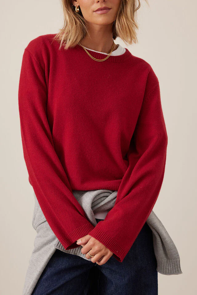 Ceres Life - Ness Knit Pullover - Chilli
