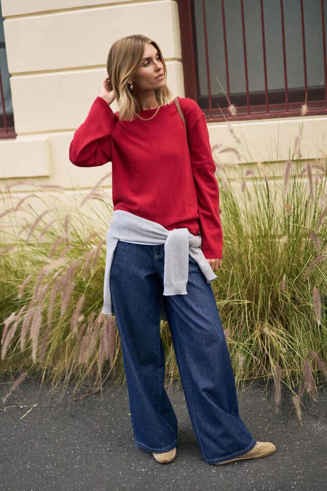 Ceres Life - Ness Knit Pullover - Chilli - Image 2