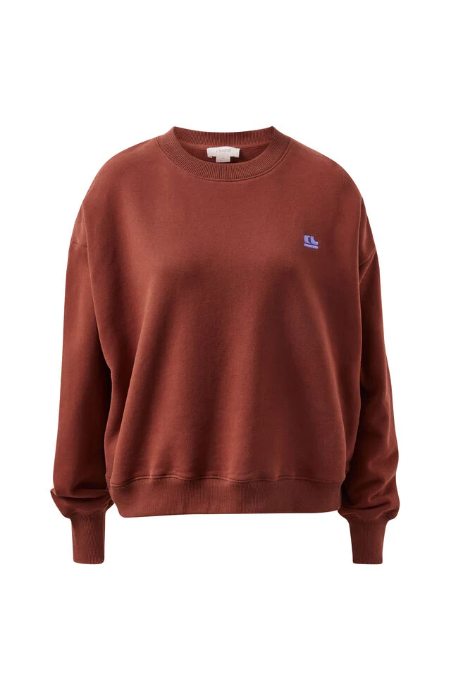 Ceres Life - Quinn Slouchy Crew - Burnt Toffee - Image 5