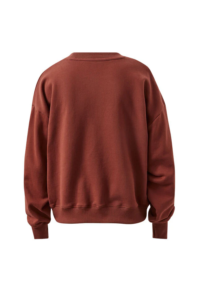 Ceres Life - Quinn Slouchy Crew - Burnt Toffee - Image 6