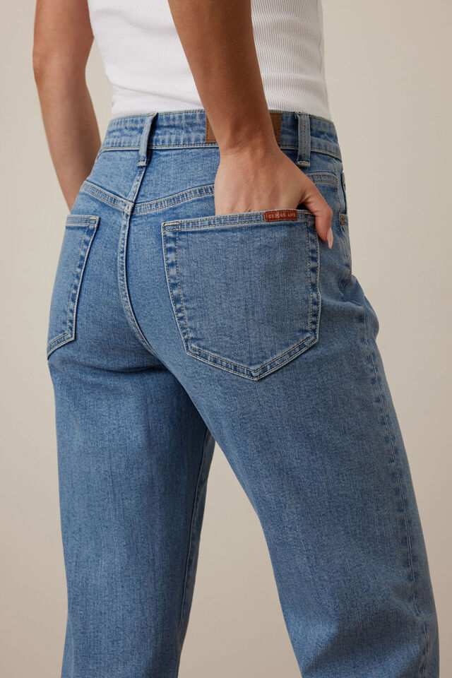 Ceres Life - Sydney Straight Leg Jean - Vintage Blue - Image 3