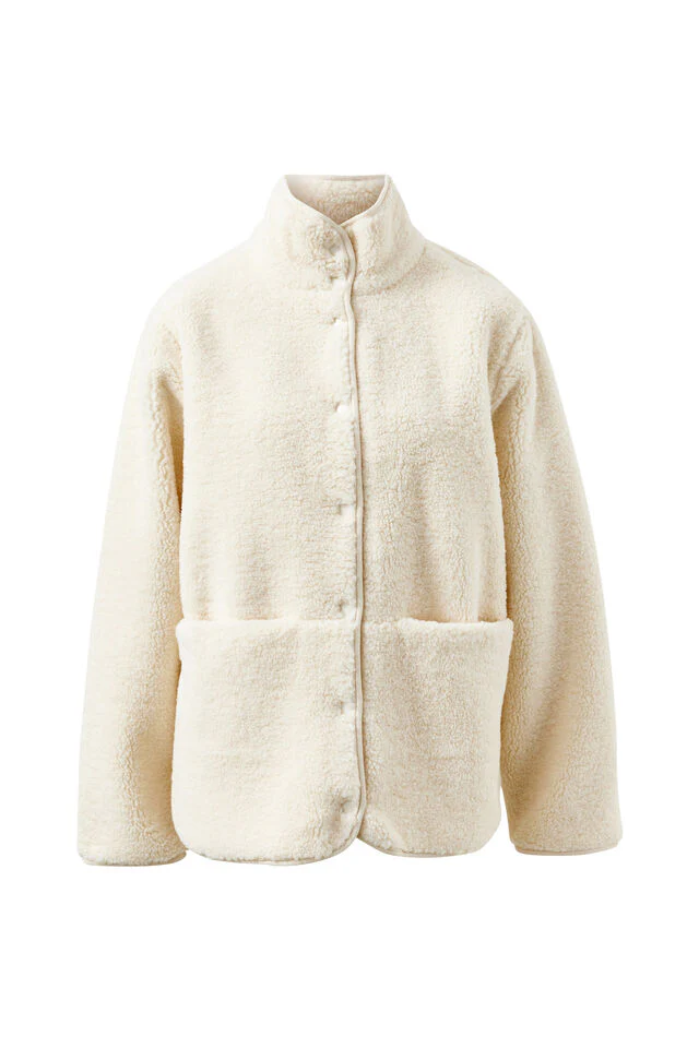 Ceres Life - Teddy Jacket - Marshmallow - Image 3