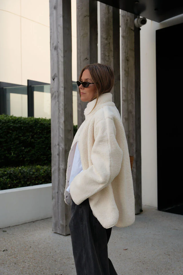 Ceres Life - Teddy Jacket - Marshmallow - Image 5