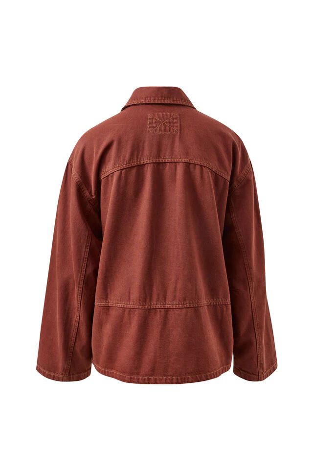 Ceres Life - Ziggy Shacket - Burnt Toffee - Image 5