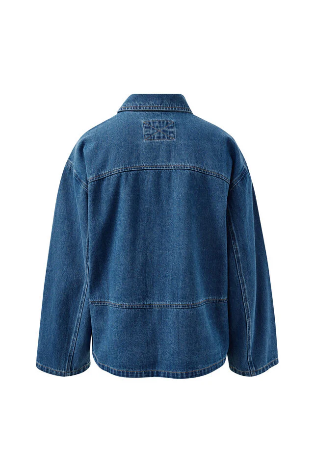 Ceres Life - Ziggy Shacket - Fresh Indigo - Image 3