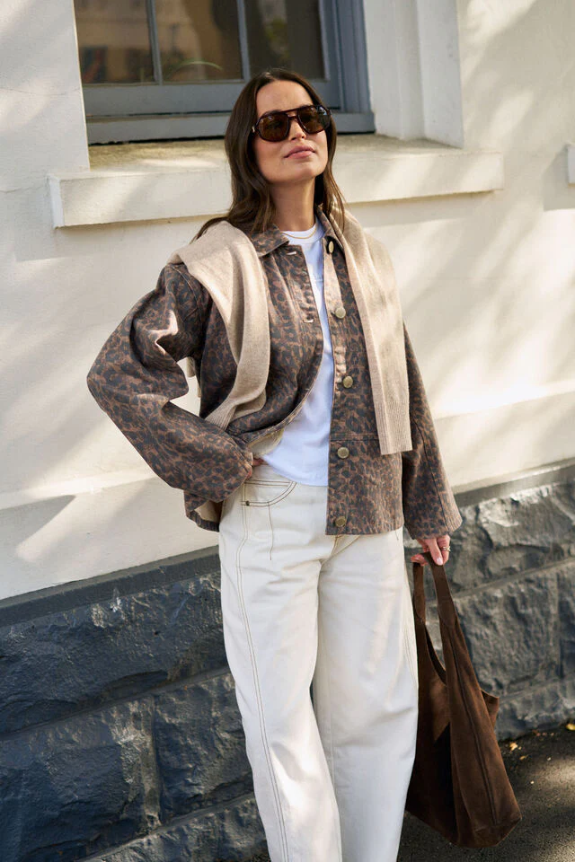 Ceres Life - Ziggy Shacket - Leopard - Image 2