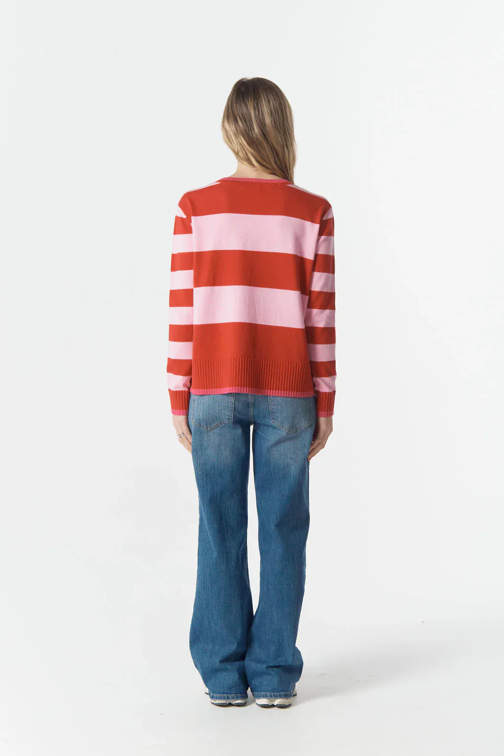 Cloth + Paper + Scissors - Sierra Stripe Knit - Flamboyant Stripe - Image 4