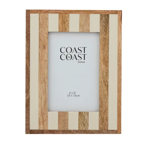 Coast to Coast Home - Ceres Wood/Resin 4x6 Frame 16x21cm - Ivory