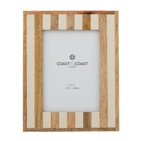 Coast to Coast Home - Ceres Wood/Resin 5x7 Frame 19x24cm - Ivory