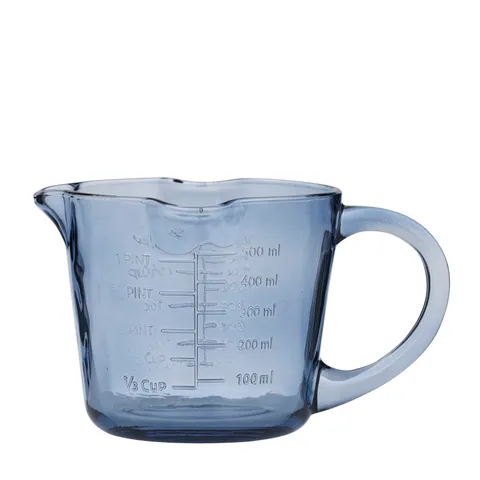Coast To Coast Home - Lia Glass Measure Jug 16.5x14x10.5cm - Denim