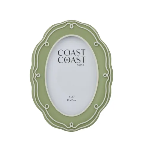 Coast To Coast Home - Liza Resin 4x6 Oval Frame 14.5x20cm