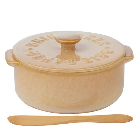 Coast To Coast Home - Loire Ceramic Brie Baker 13.5x16x7.5cm - Natural