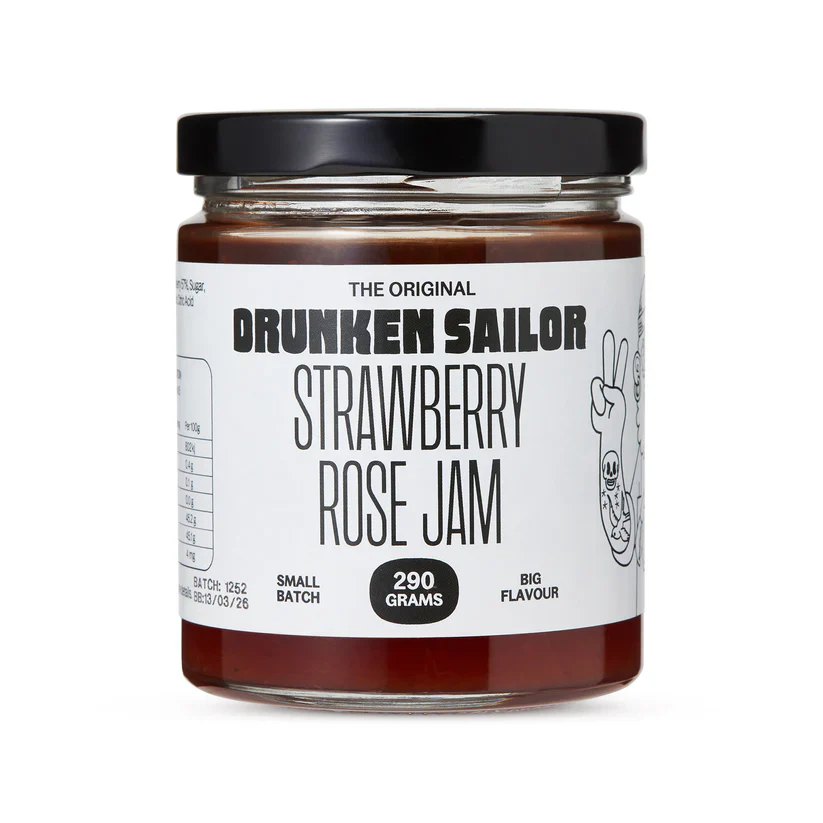 Drunken Sailor - Strawberry Rose Jam - 290g