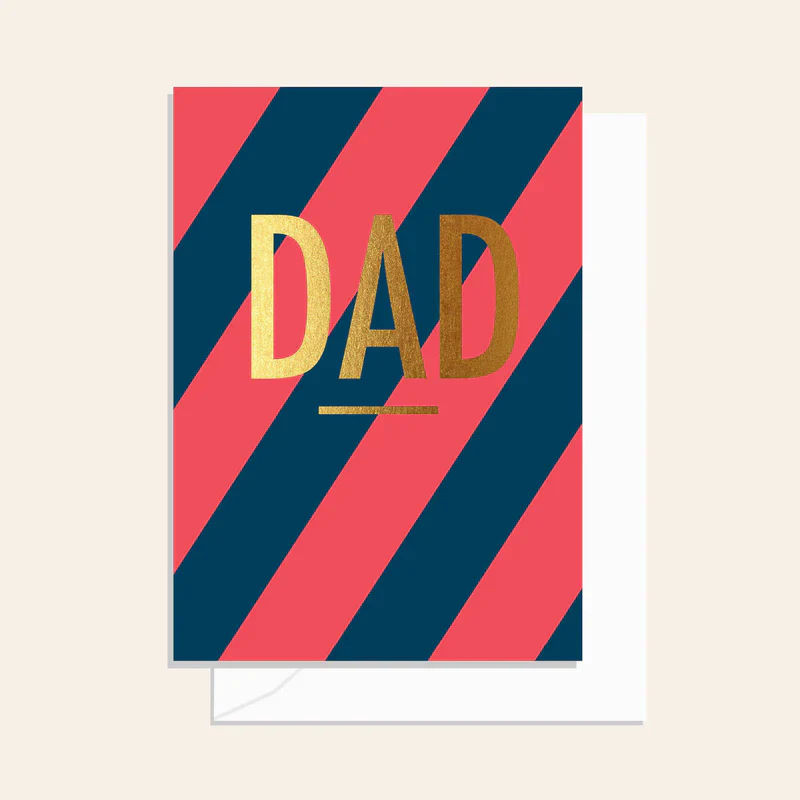 Elm Paper - Dad Red Stripe Card