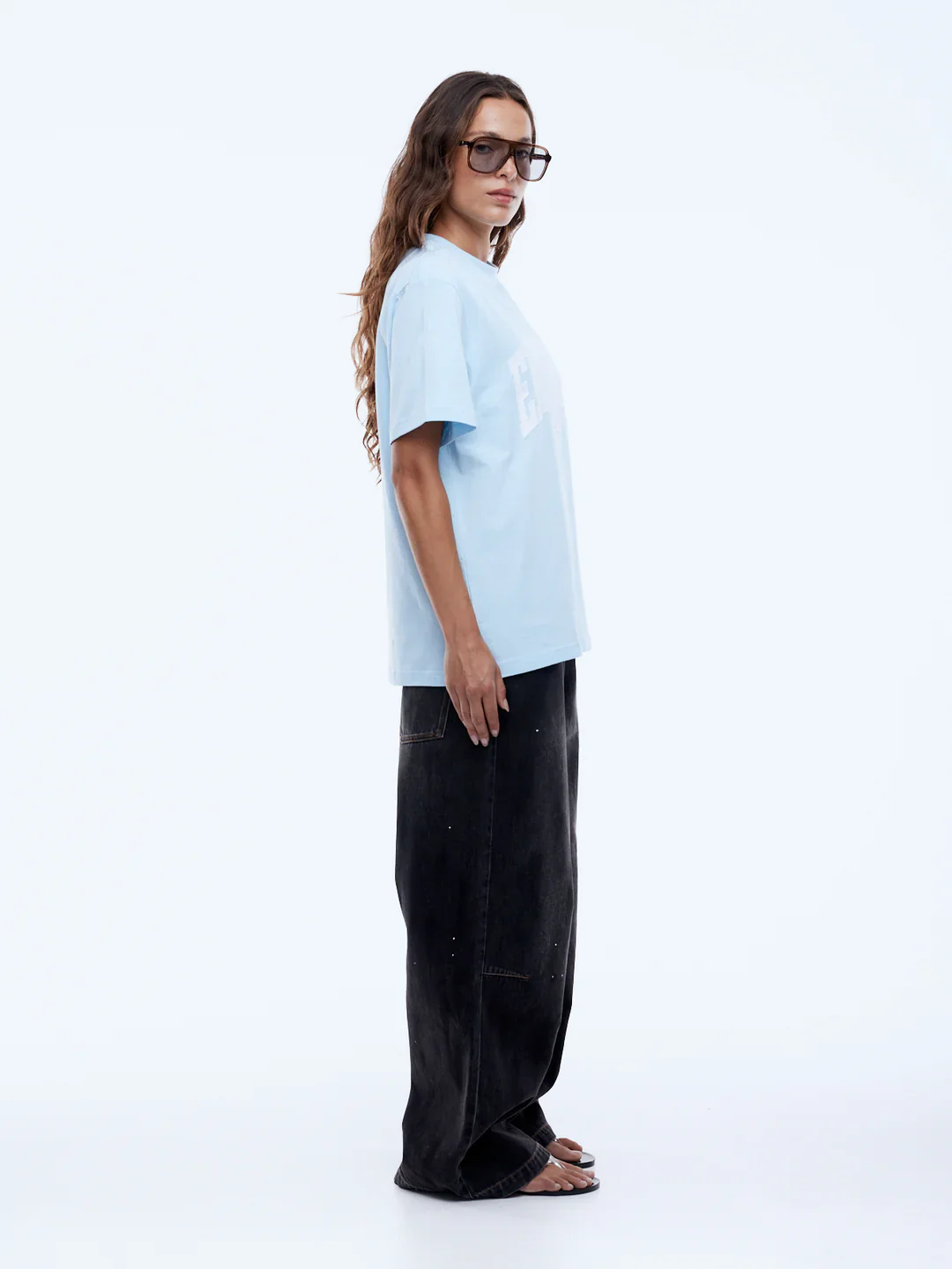 Ena Pelly - COLLEGIATE TEE - LIGHT BLUE - Image 3