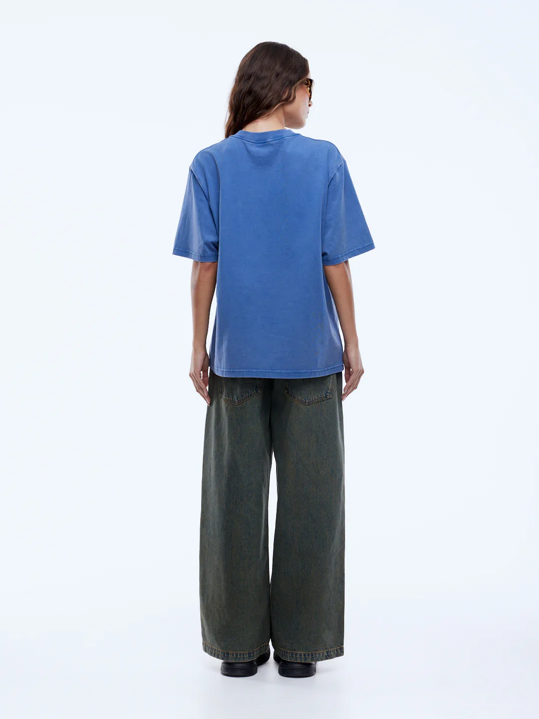 Ena Pelly - ENA VINTAGE FLORAL TEE - WASHED INDIGO - Image 4